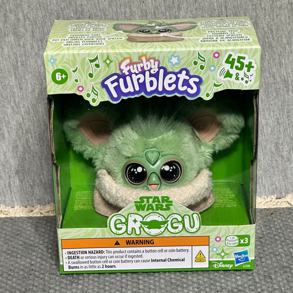 Hasbro Furby Furblets Star Wars Grogu Mini Electronic Plush Toy G3598 Green